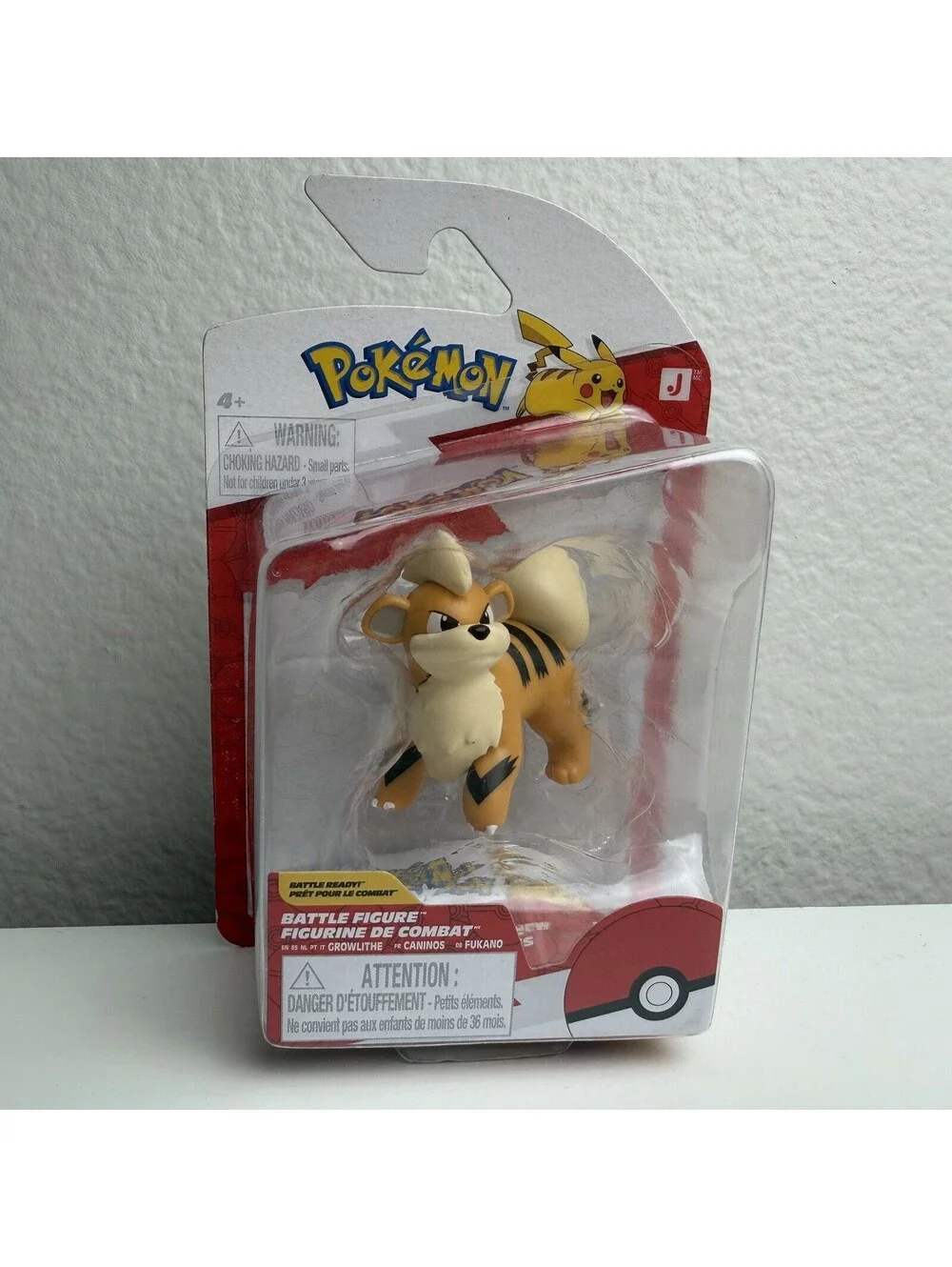 Pokémon Growlithe Battle Figure Jazwares 2” Action Figure New Sealed 2025 NIB